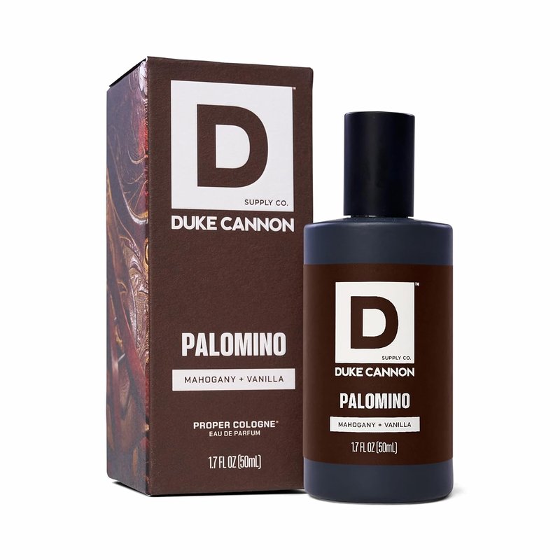 Duke Cannon Proper Cologne Palomino - Men's Eau de Parfum with Mahogany & Vanilla | 1.7 fl oz, Long-Lasting Scent