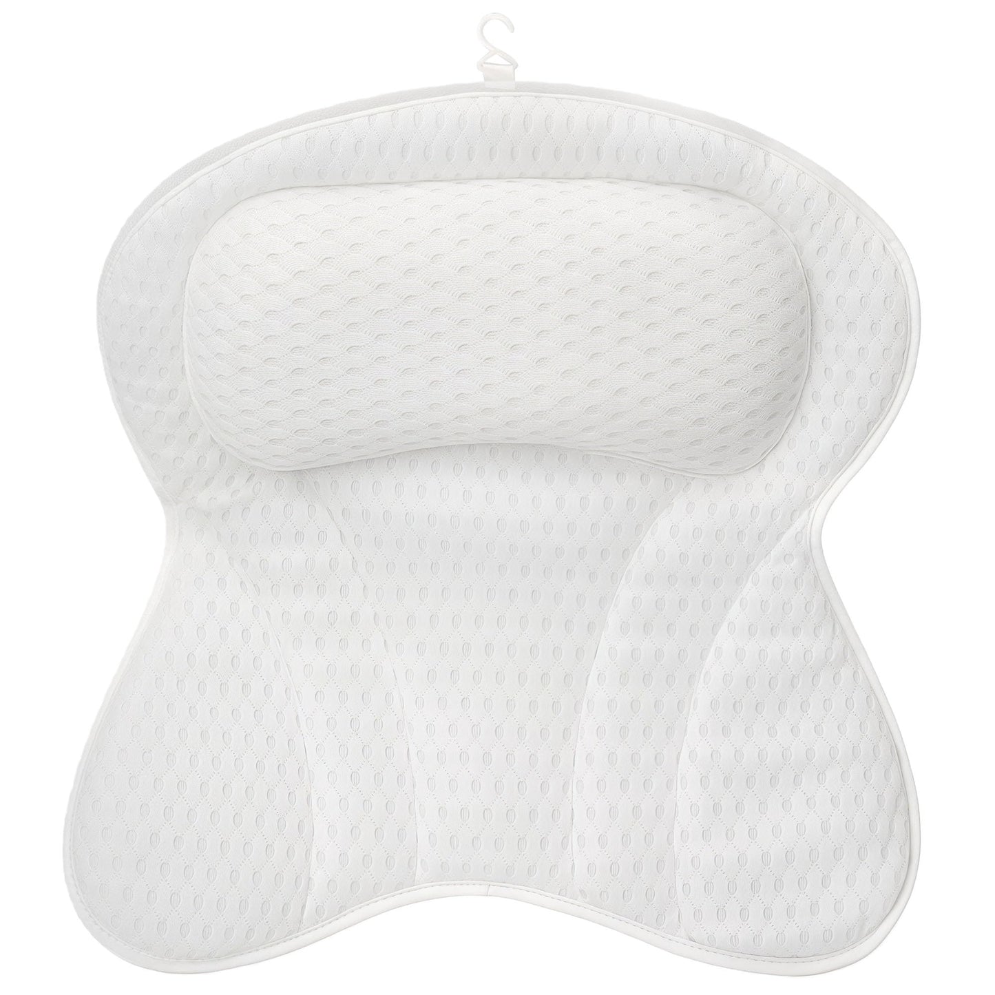 YHan Luxury Bath Pillow for Tub - 4D Mesh Bathtub Pillows for Head and Neck Support with 6 Suction Cups, Washable Spa Bath Accessories & Relaxing Gifts for Women