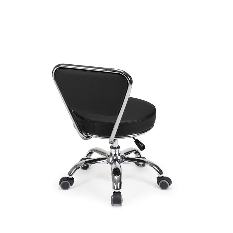 MAYAKOBA Salon Nail Pedicure Stool Pedicure Chair Dayton Black Pneumatic, Adjustable, Rolling Salon Furniture & Equipment