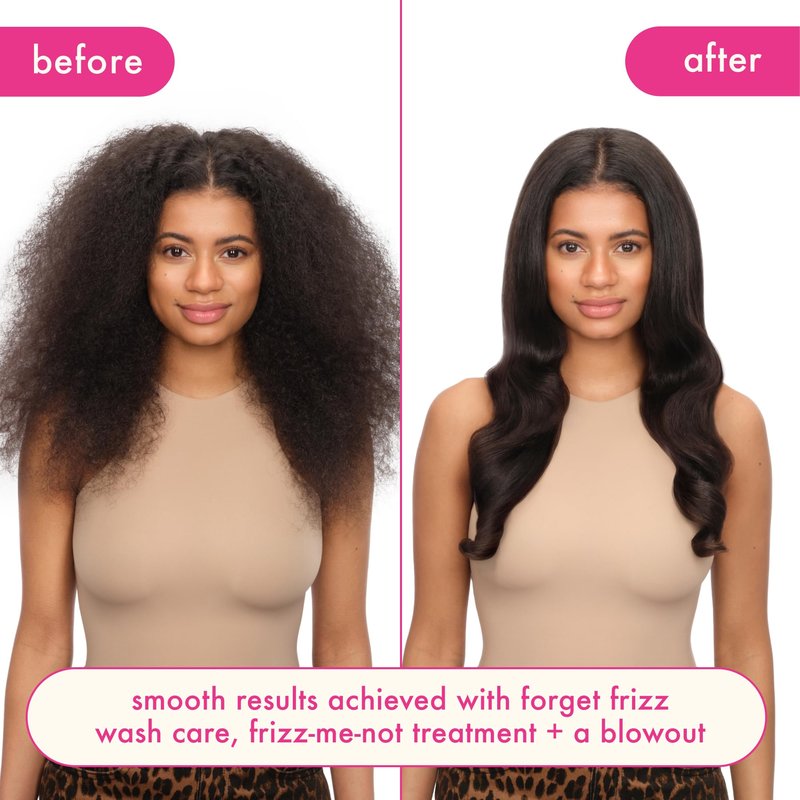 amika frizz-me-not hydrating anti-frizz treatment, 60ml | lightweight hydrating spray for medium to thick coarse hair types 2a-4c, humidity + heat protection, smooth frizz for up to 72 hours