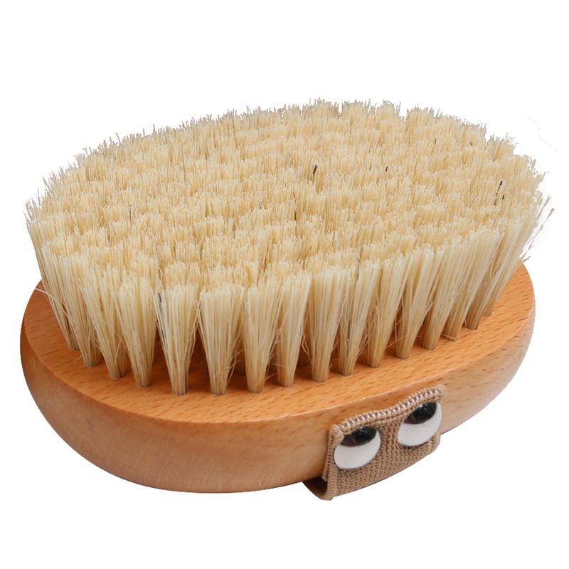 OWIIZI Dry Brushing Body Brush with Soft Vegan Bristles Antiskid Wooden Exfoliator Bath Scrubber for Wet or Dry Exfoliating,Body Scrub Deep Cleanse