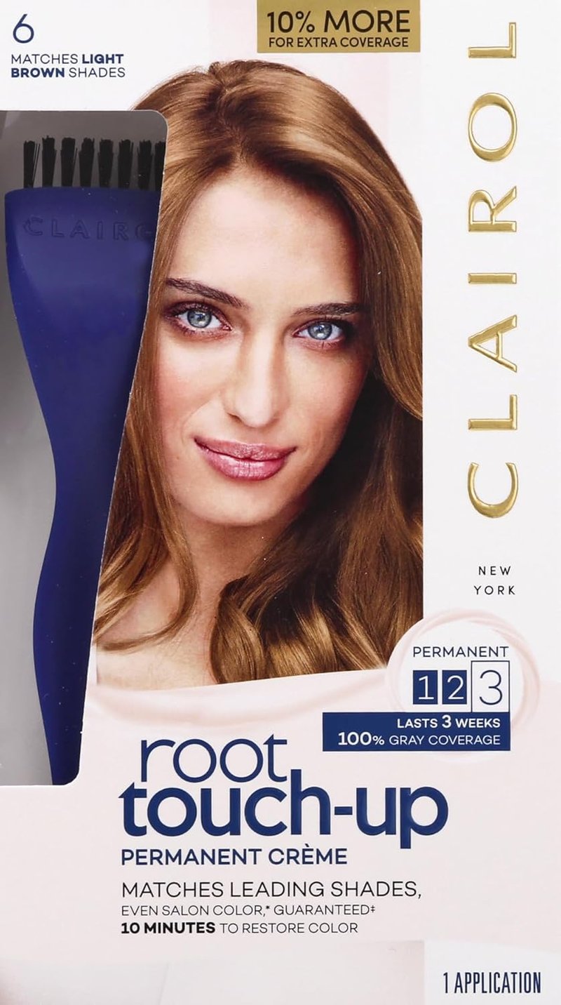 Nice 'n Easy Root Touch-Up - Light Brown Hair Color for Quick Coverage | 1 Application