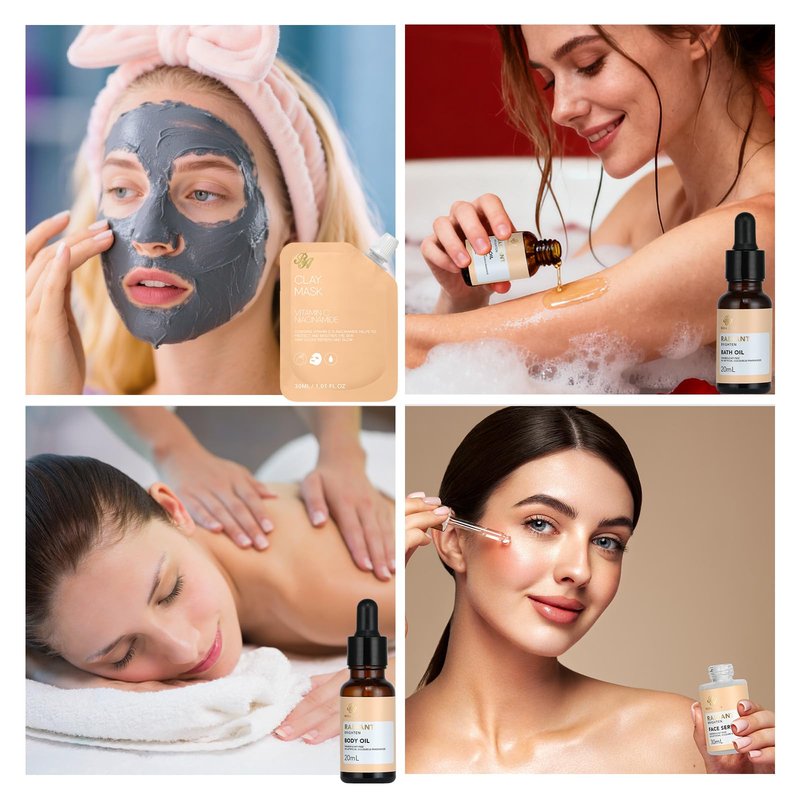 23 Pcs Mother's Day Gifts for Mom, Orange Facial Skin Care Set for Women & Men, Bath and Body Gifts Basket Kit, Home Spa Gift Baskets, Birthday Gifts For Women, Serum, Clay Mask, Christmas,Anniversary