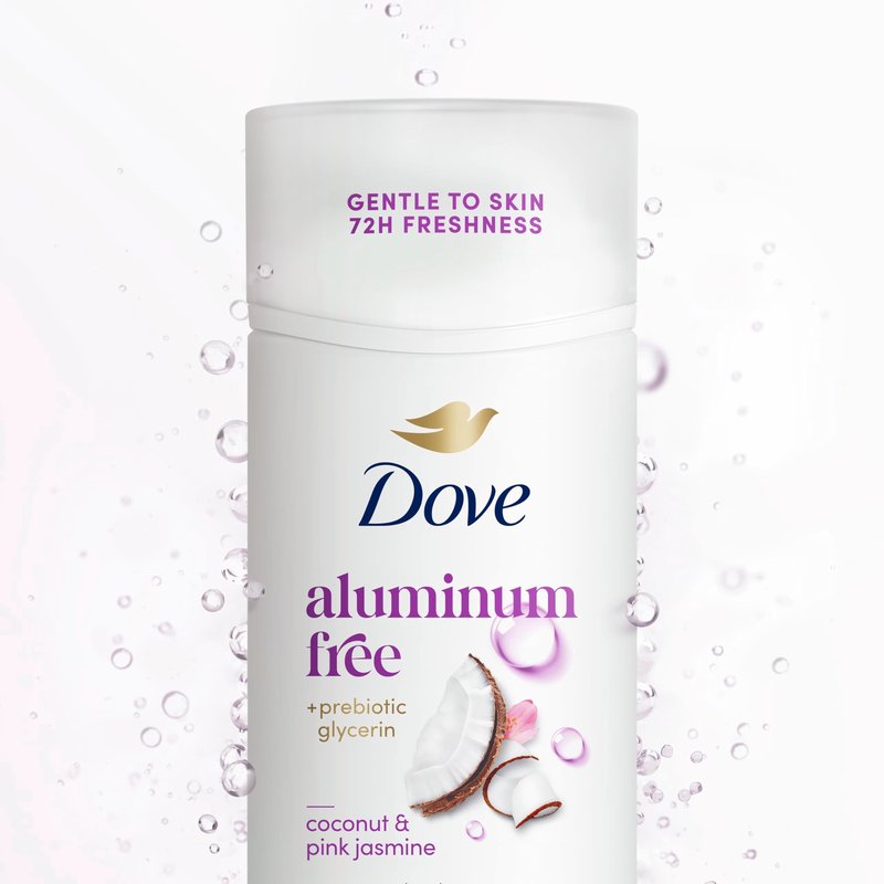 Dove Deodorant Stick for 72 Hour Odor Protection Coconut & Pink Jasmine Aluminum Free 2.4 oz