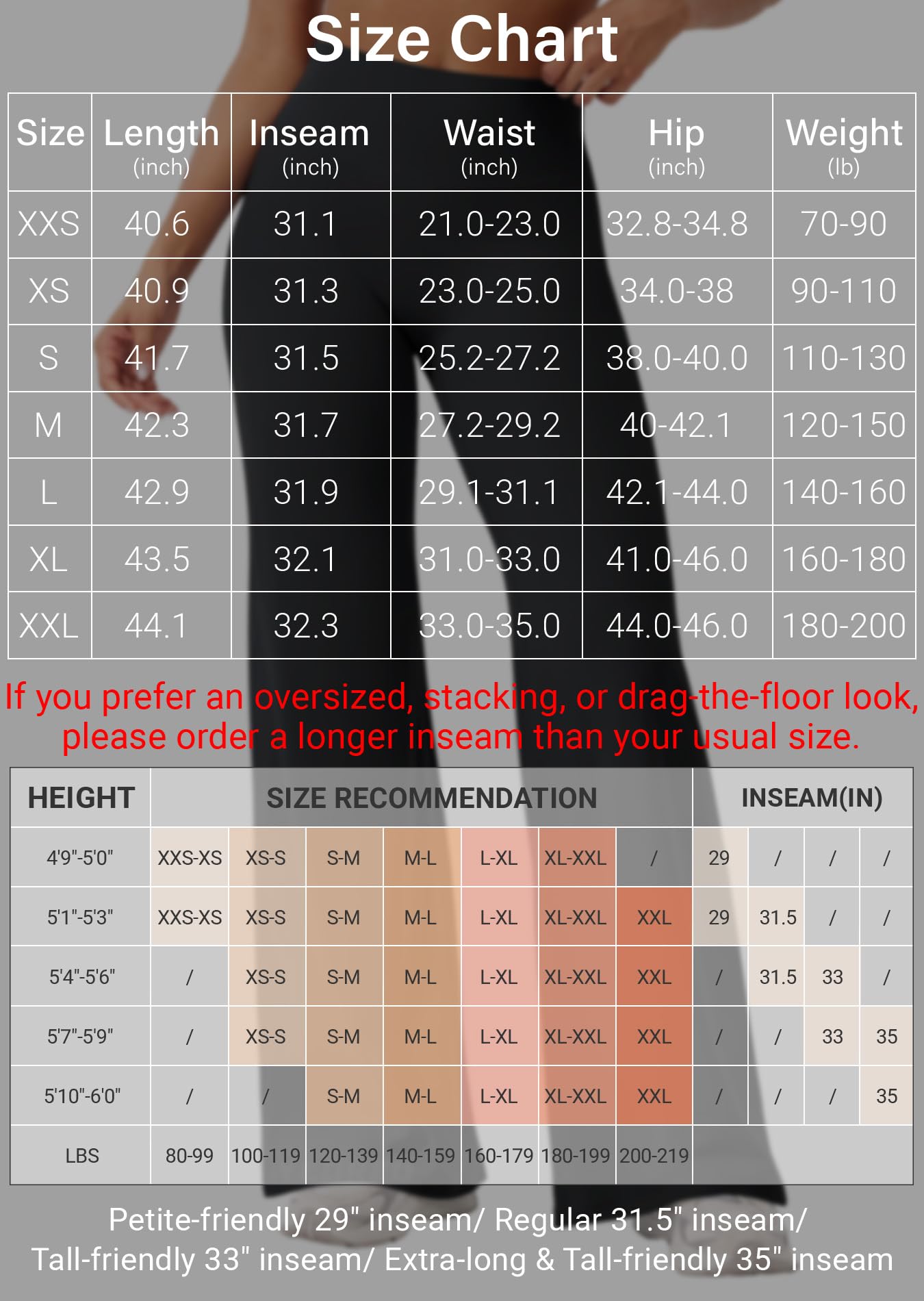 YEOREO Workout Leggings Womens No Front Seam Straight Leggings 31.5" High Waist Buttery Eddiy Gym Yoga Pants Black L