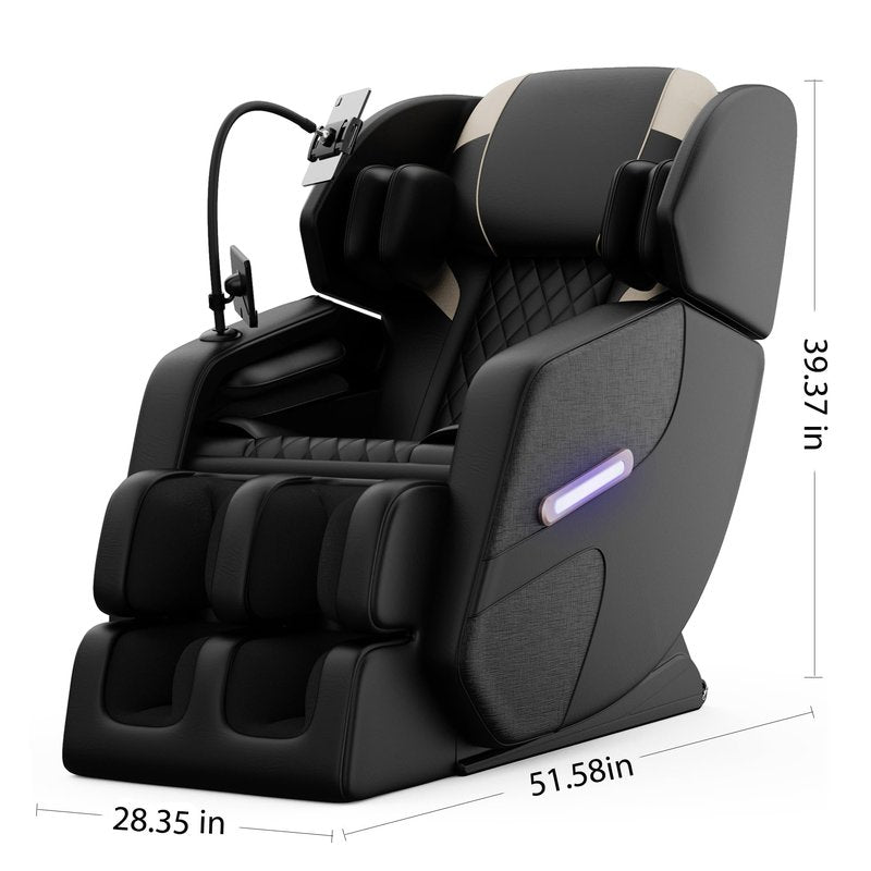 Msutree 2026 Massage Chair Full Body, Zero Gravity Massage Recliner Chair with Auto Modes, 6 Fix Point Rollers, Airbag, Foot Massage, Touch Screen Controller, Deep Yoga Stretch, Heating Function