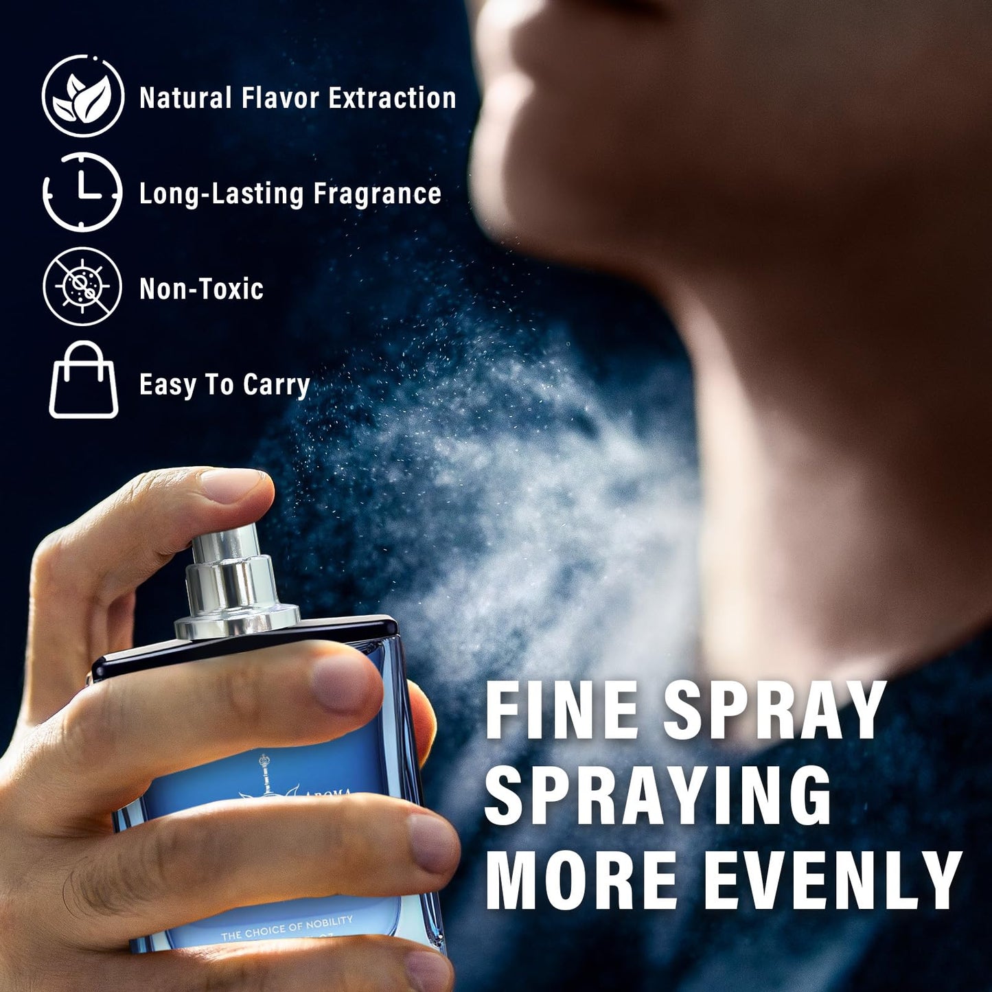 ZVBZVB Pheromone Cologne for Men, 1.7fl.Oz Cologne for Men, Long Lasting Daily Fragrance for Social Confidence, Non-Greasy Scent for Day or Night, Travel Friendly Gift for Him