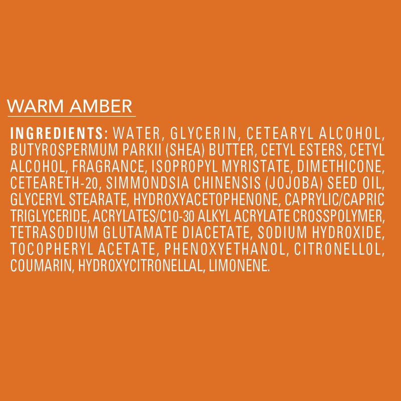 Jergens Shea Fusion Warm Amber Scented Lotion, Moisturizing Body Lotion with Shea Butter and Vitamin E, 14 fl oz