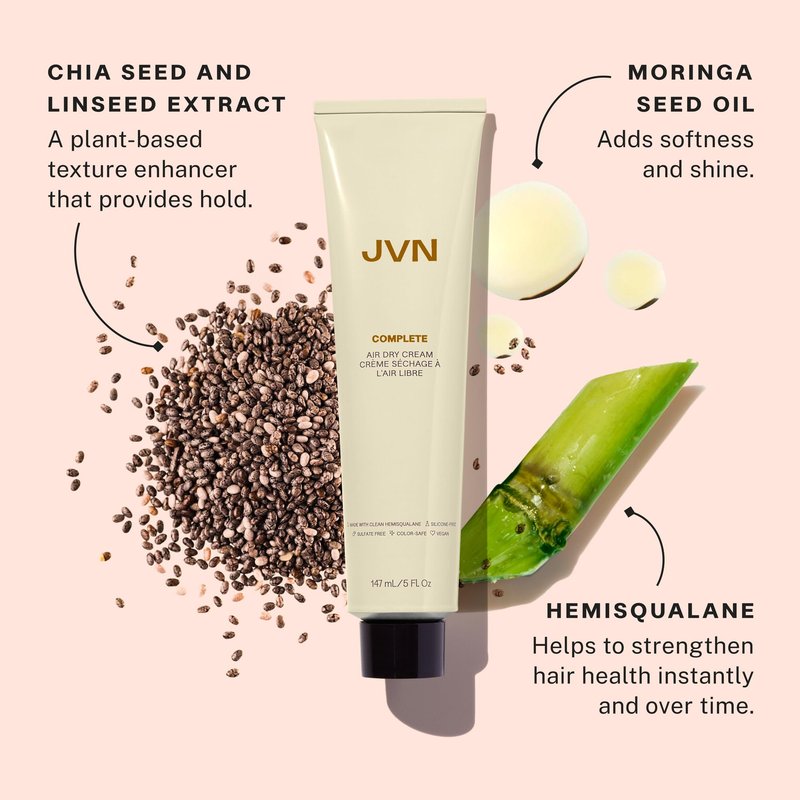 JVN Hair Quick & Easy Bestsellers Set, Pack of 3, Includes Pre-Wash Scalp Oil, Air Dry Cream, and Instant Recovery Serum, Vegan, Sulfate and Paraben-Free, Haircare for Women and Men