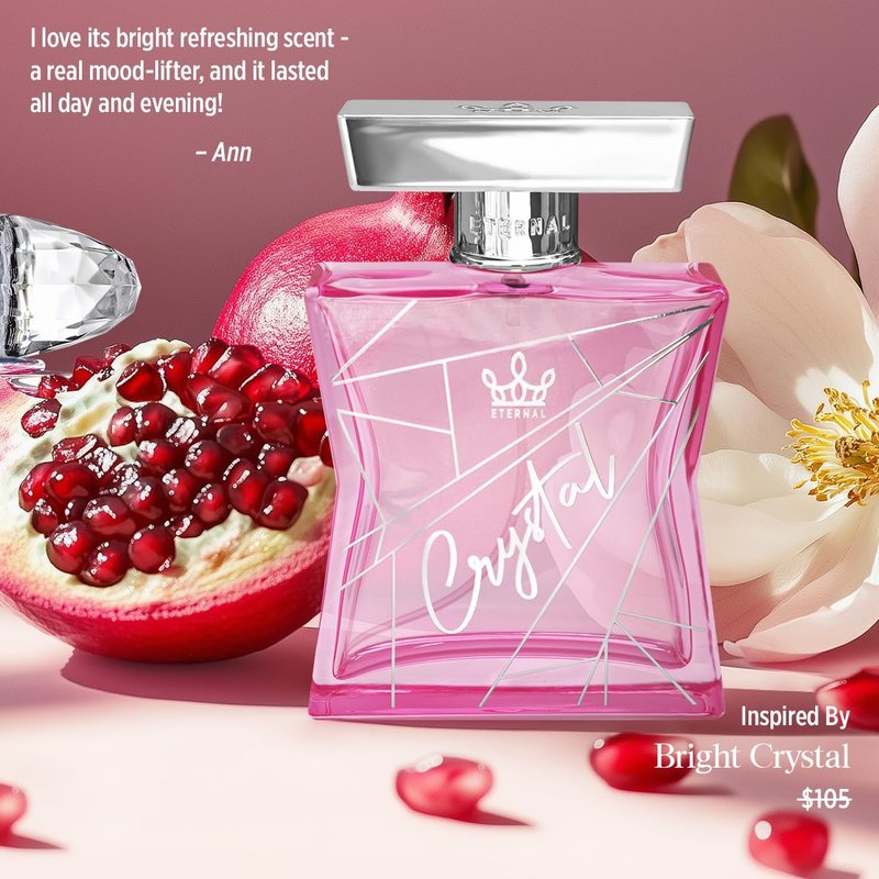 Eternal Fragrance - Bright Crystal Inspired Eau de Parfum - 3.4 oz | Long-Lasting Vegan Perfume for Women