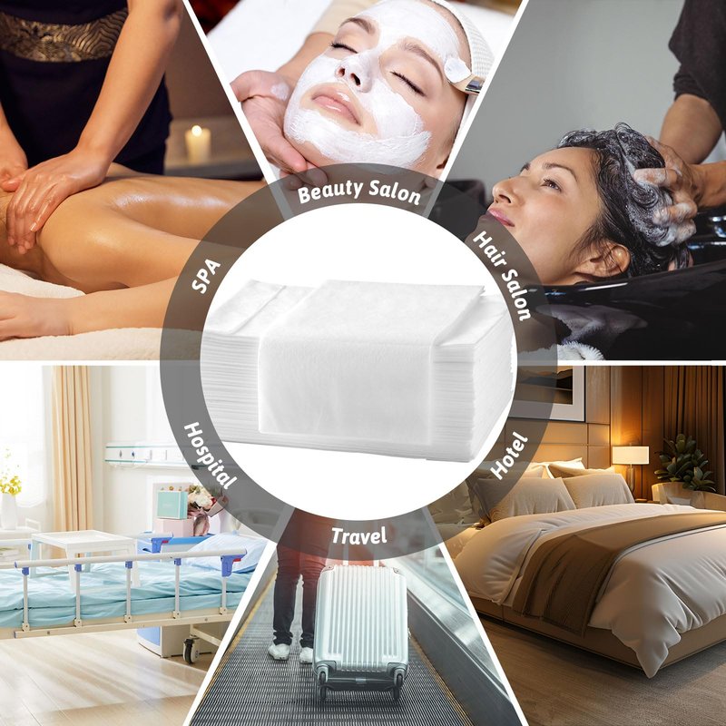 31" X 70" Massage Table Sheets Waterproof and Oil Proof Disposable Bed Sheets Non Woven Fabric SPA Bed Cover for Massage Beauty Tattoos (100pc White)