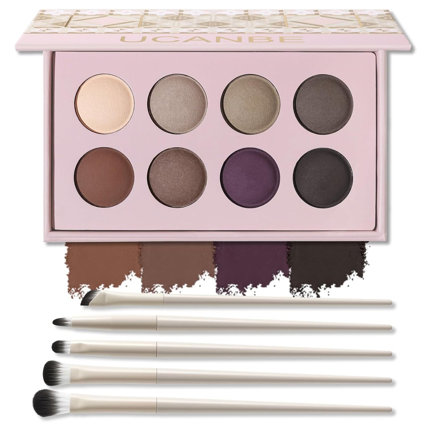 UCANBE Baked Matte Eyeshadow Palette - High Pigment, Soft Blendable, Long-Lasting | 01 All Matte