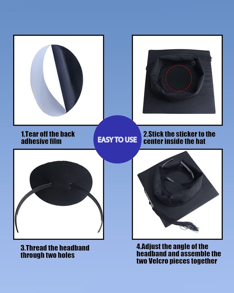 Graduation Cap Headband Secures Decorations Holder Grad Cap Headband Insert Hat Anti-Slip Accessories for Graduates Gift