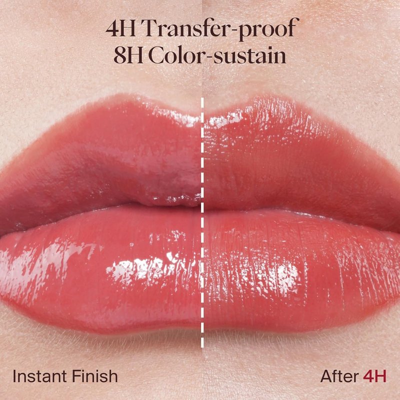 Joocyee Glazed Lip Tint - Lightweight Moisturizing Lip Oil with Squalane & Jojoba Oil | Rosy Fantasy