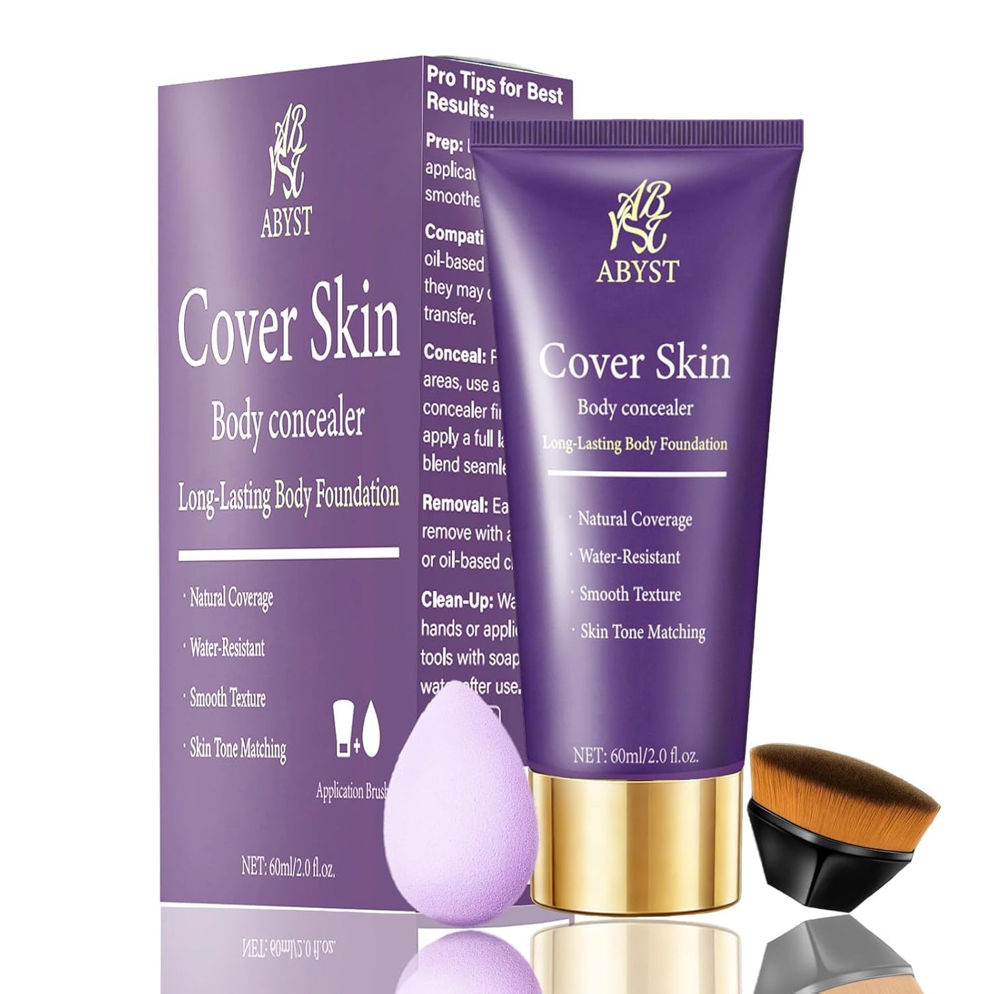 Waterproof Concealer Body Foundation - Full-Body Beauty Treatment & Scar Coverage - 3.5 oz