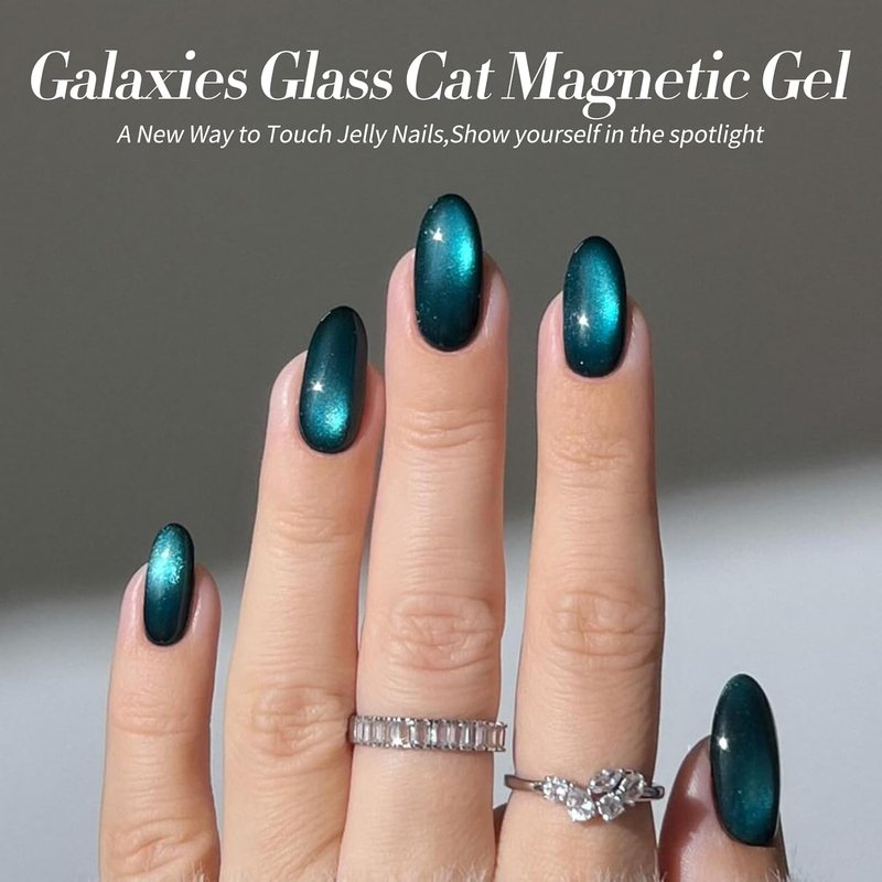 Born Pretty Cat Eye Magnetic Gel Nail Polish - Colorful Holographic Glitter Set | 6PCS for DIY Manicure