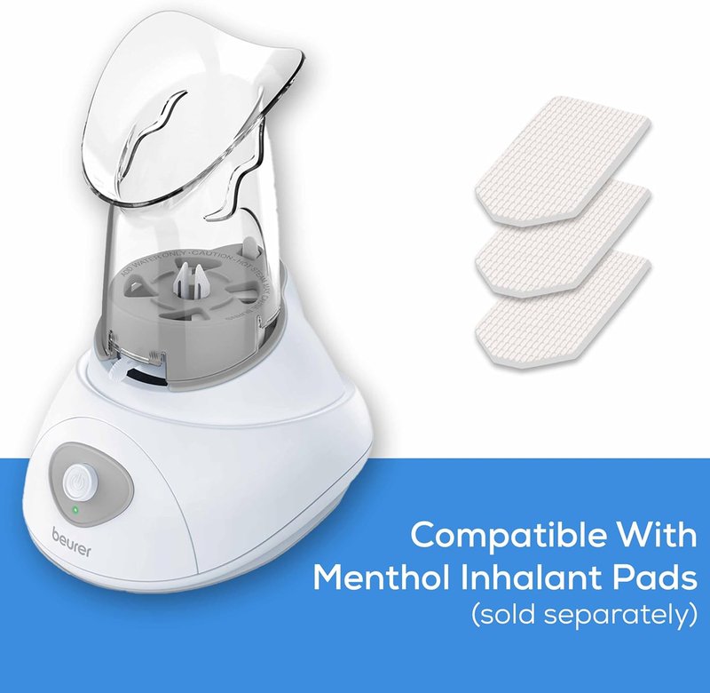 Beurer SI30 Steam Inhaler - Drug-Free Relief for Sinus Congestion & Allergies | Ultra-Quiet, Quick Setup
