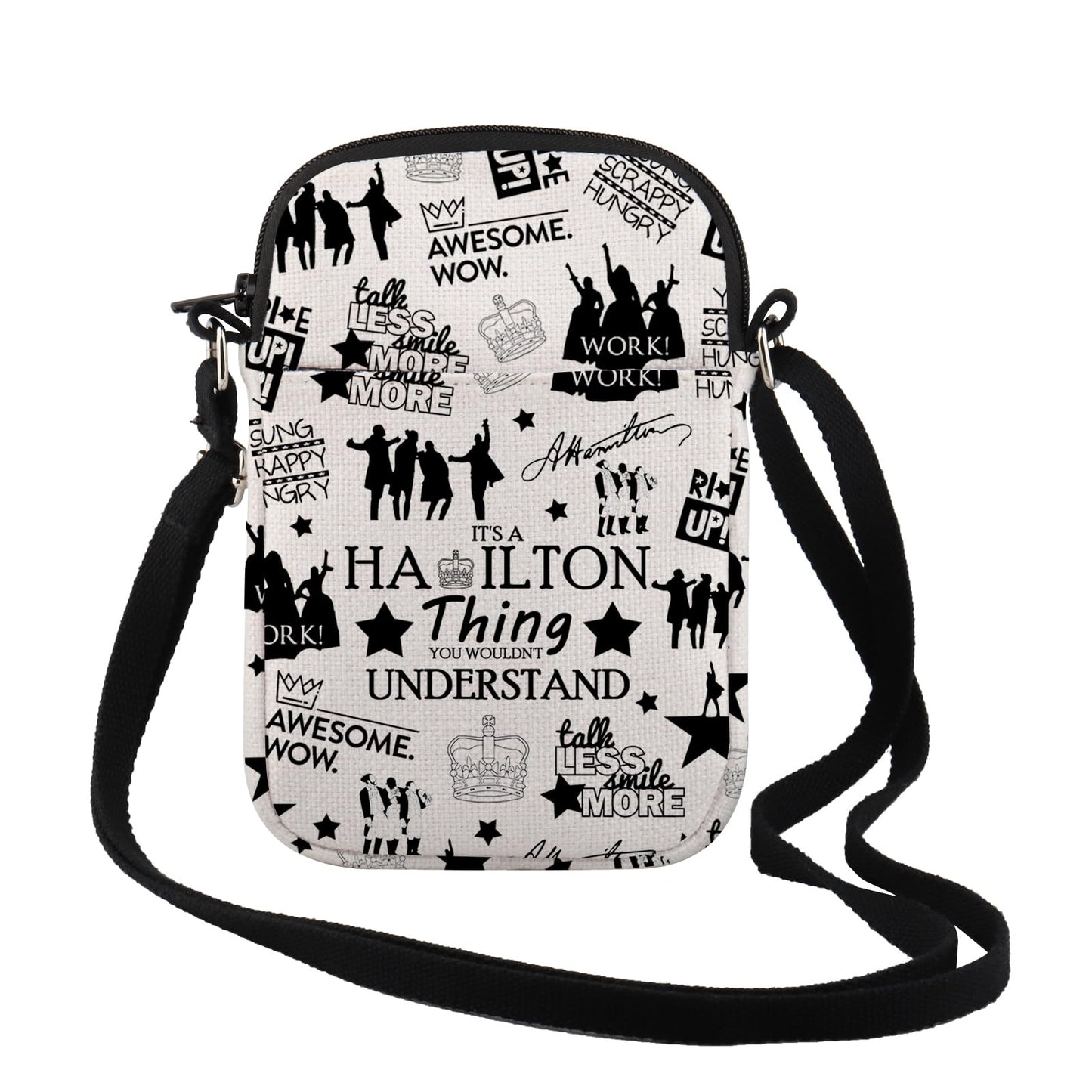TSOTMO Musical Makeup Bag Musical Quote Cosmetic Bag Musical Inspired Gift For Women Musical Gift (A HAMI CR)