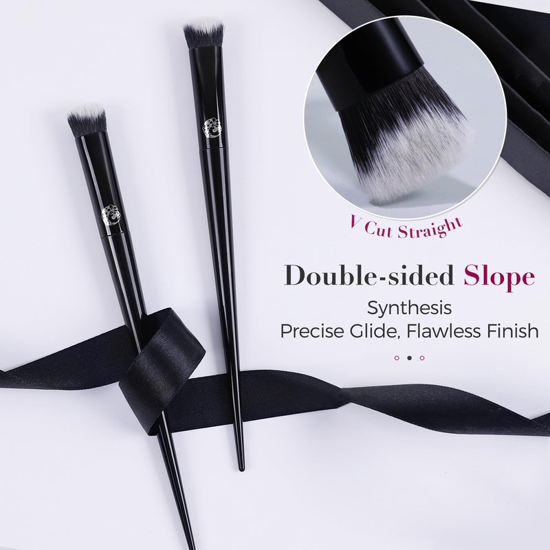 ENERGY Concealer Brush– Angled Synthetic Bristles for Seamless Under Eye Coverage, Spot Blemish Corrector, Nose Contours,Precision Makeup Brush for Liquid Cream Concealer Application