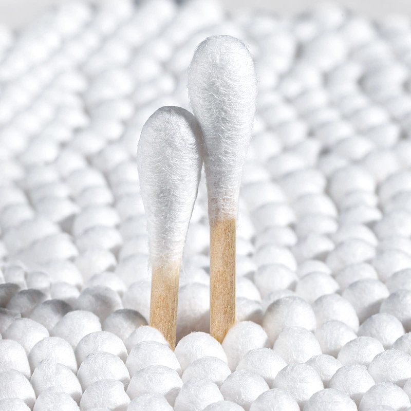 800 Count Bamboo Cotton Swabs, 3 Inch Cotton Swabs for Ears, Nail Art, Makeup, Household Cleaning