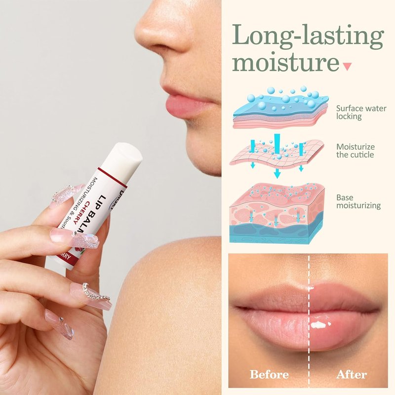 Fruit Lip Balm Variety Pack - 40 Natural Moisturizing Balms for Dry Cracked Lips | 10 Flavors for Men, Women, Kids