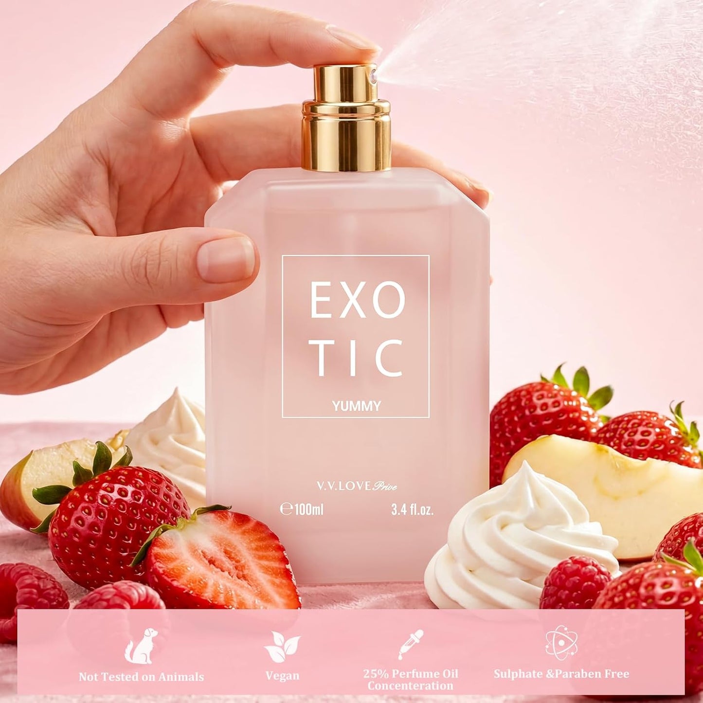 YUMMY Eau de Parfum - Sweet and Warm Marshmallow Scent with Vanilla and Sugary Notes Luxurious Perfume for Women 3.4 oz/100 ml