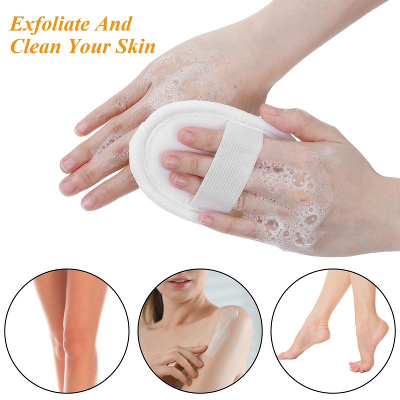 Afcabakila 24 Pcs Loofah Pack Loofah Pads Bulk Exfoliating Pad Body Scrubber Bath Scrubber Bath Shower Spa Gentle Cleansing for Men Women Shower Baths and Spa Travel
