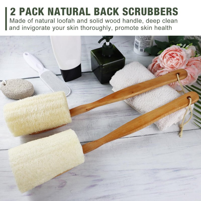Loofah Exfoliating Body Scrubber, Shower Loofah Sponge Body Scrubber for Women and Men