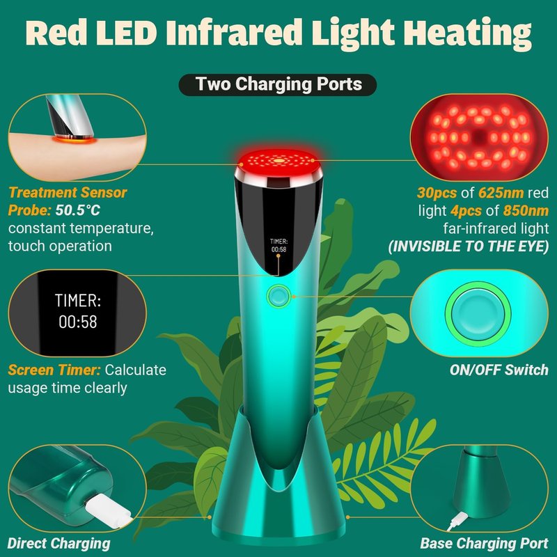 Red Light Therapy Device for Face - Anti-Aging Skin Treatment