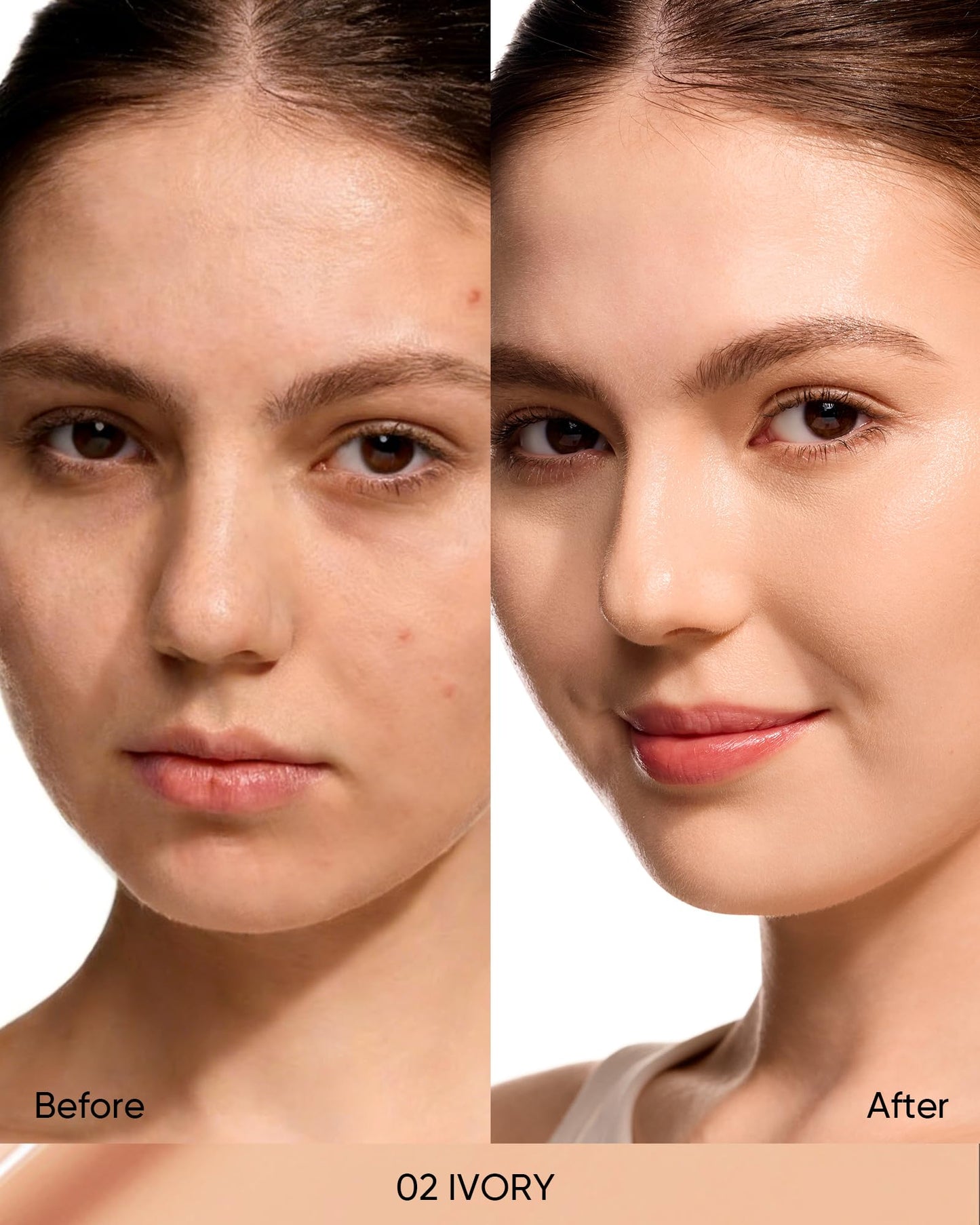 SKINTIFIC Full Coverage Cushion Foundation #02 Ivory| Satin Glow Finish, Oil-Control & Waterproof, Buildable Tattoo Cover Cushion for All Skin Types