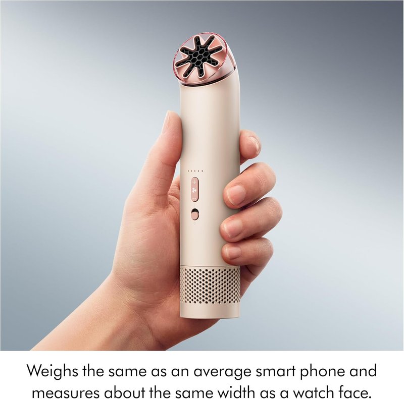 Dyson HushJet™ Mini Cool Fan - Stylish Stone & Blush Design for Ultimate Comfort