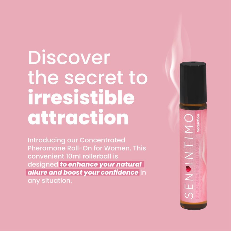 Sen Intimo Pheromones Parfum Roll-On for Women - Seduction Edition - Discreet, Long-Lasting Fragrance for Daily Confidence & Attraction -10ml