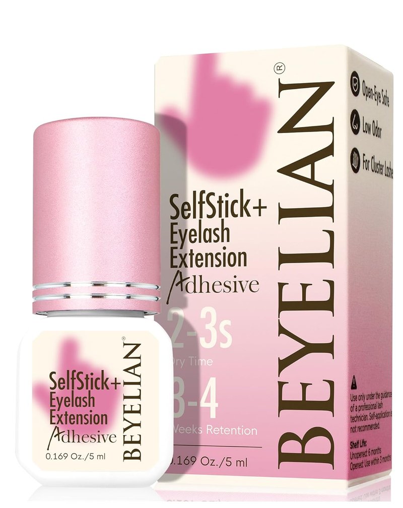 BEYELIAN Lash Cluster Glue - Strong Hold Black Adhesive for Eyelash Extensions | Waterproof, Hypoallergenic, 5ML