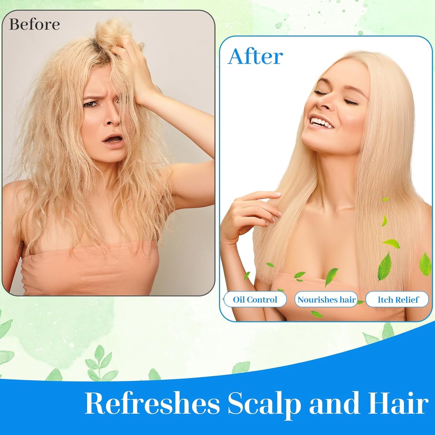 Waterless Shampoo Caps - No Rinse Hair Wash for Bedridden Patients | 6 Pack, Portable Design for Home & Hospital Use