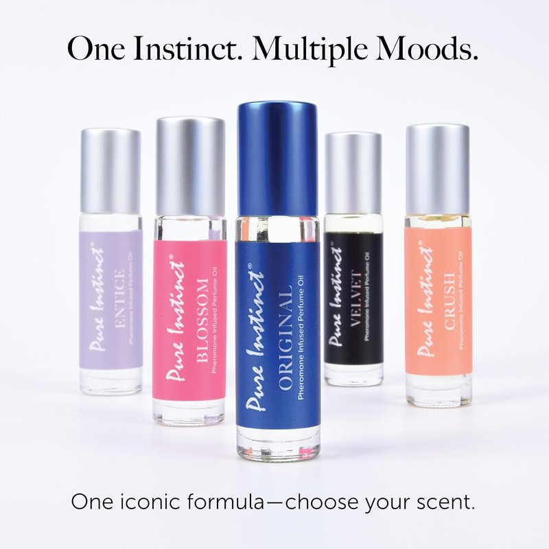 Pure Instinct Entice Pheromone Infused Essential Oil Perfume - TSA Ready Roll-On for Women (0.34 Fl. Oz.)