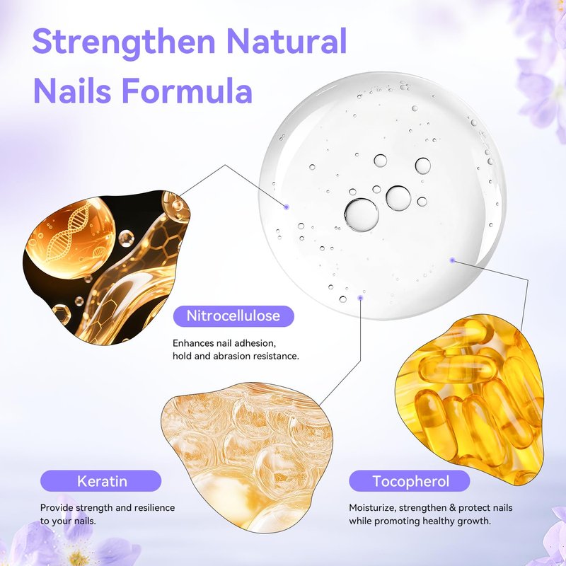 OpenLive Nail Strengthener | Quick-Dry Repair Polish for Damaged Nails - Long-Lasting Shine, 16.5ml