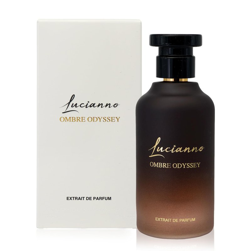 Lucianno Ombre Odyssey 100mL Extrait De Parfum, Long Lasting Perfume for Men & Women, Aromatic Aquatic Fragrance with Oud, Saffron, & Amber Notes, Luxury Gift for Men & Women