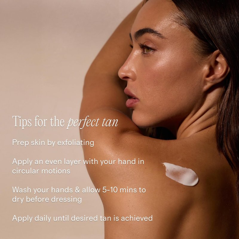 Lux Unfiltered N°32 Summer Skin Tanning Lotion - Gradual Self Tanner with Peptides & Caffeine | Firms & Tones Skin, Sandstone