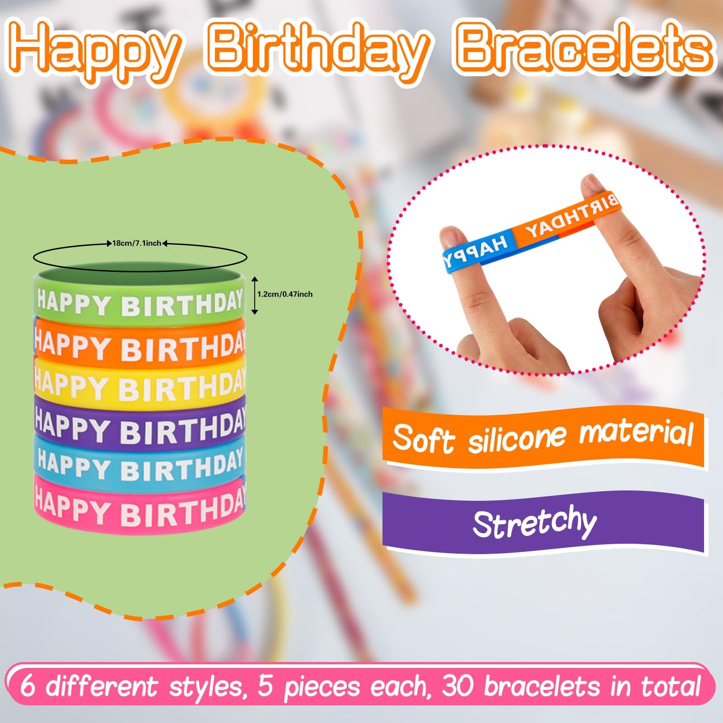 ZhouBoat 122 Pcs Birthday Classroom Kit, Back to School Supplies with Pencils Cards Bracelets Stickers for Teachers Students Party Rewards Bulk Goody Bags