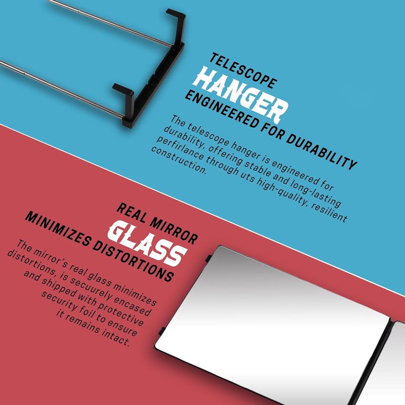 360 Mirror - Adjustable 3-Way Trifold Mirror for Self Hair Cutting | Perfect for Men & Women