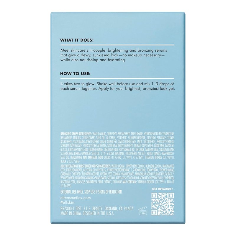 e.l.f. SKIN Hydration Duo - Holy Hydration! Thirst Burst & Bronzing Set for Dewy, Sun-Kissed Skin | Vegan & Cruelty-Free