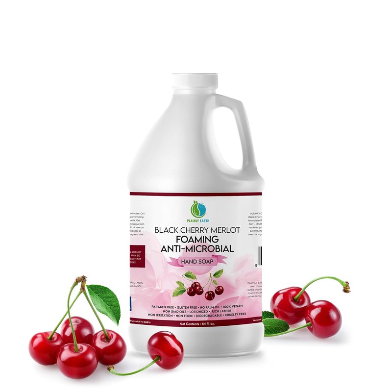 Antibacterial Hand Soap - Moisturizing Liquid Refill | Black Cherry Merlot, 64 oz