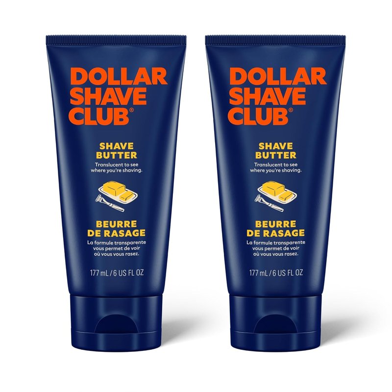 Dollar Shave Club | Shave Butter - Translucent Shaving Cream for Sensitive Skin | 6 Ounce (2 Pack)