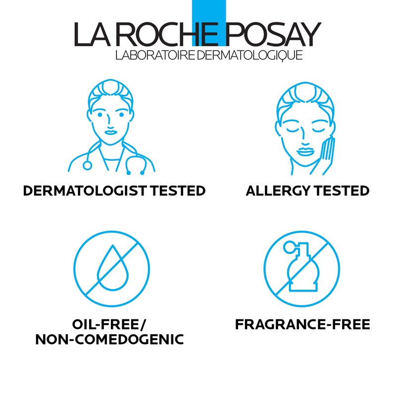 La Roche-Posay Toleriane Hydrating Gentle Face Cleanser, Hydrating Facial Cleanser With Niacinamide + Ceramides, Daily Face Wash For Dry Skin To Normal Skin, Sensitive Skin Tested, Fragrance Free