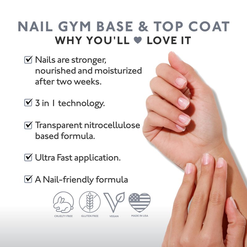 Eternal Nail Hardener | Strengthening Nail Treatment and Base Coat for Weak Soft Brittle Nails, Clear Nail Strengthener for Natural Nail Care
