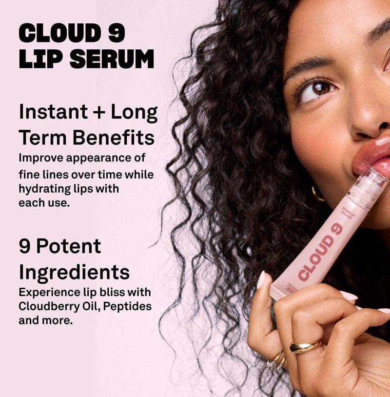 BABE ORIGINAL Cloud 9 Peptide Lip Serum and Babe Lip Mask Daily Lip Treatment with Cloudberry Oil, Hyaluronic Acid for Dryness & Fine Lines | Smoothing & Hydrating Lip Moisturizer Bundle
