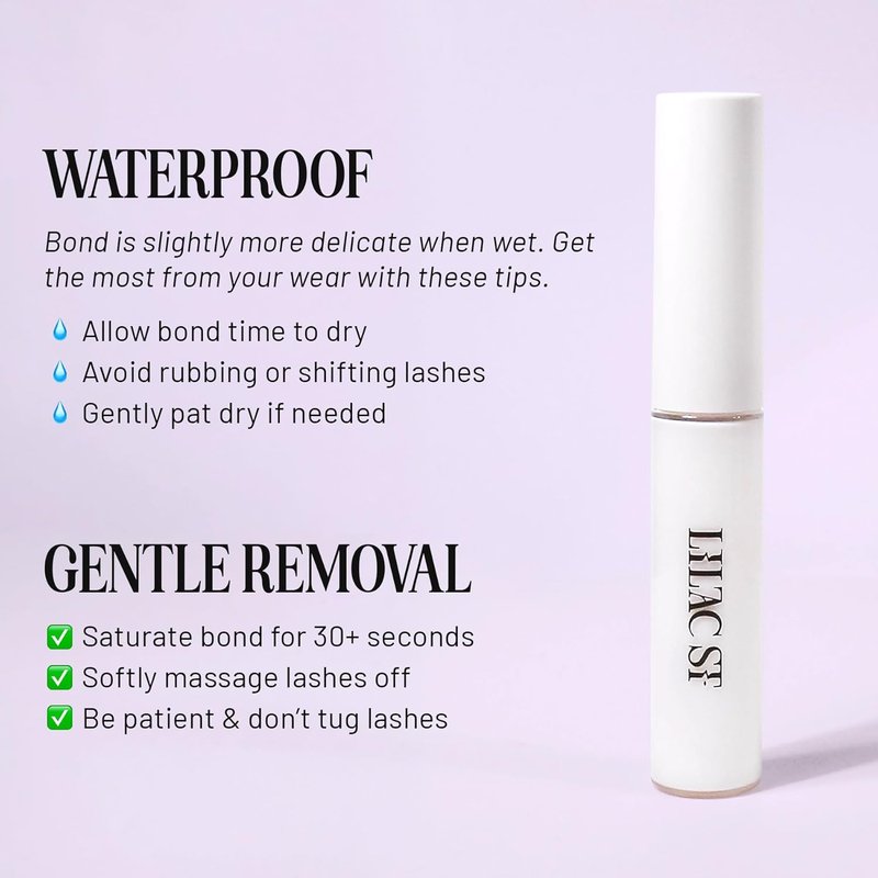 Eternal Bond Lash Cluster Glue - Strong, Flexible Hold | Waterproof, Sensitive Eyes Safe - Mini Mascara Wand Applicator - 0.16 fl oz