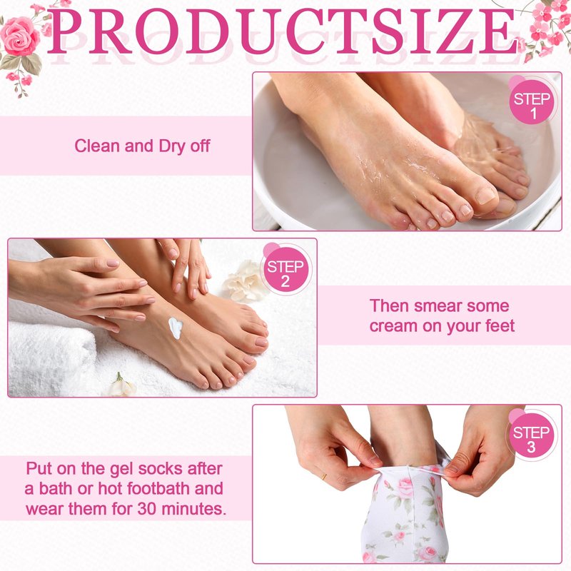 Cotwinter 12 Pairs Moisturizing Socks Overnight for Dry Feet Spa Lotion Sleeping Socks Cosmetic Moisturizing Dry Feet Healing Care for Cracked Skin Women Men