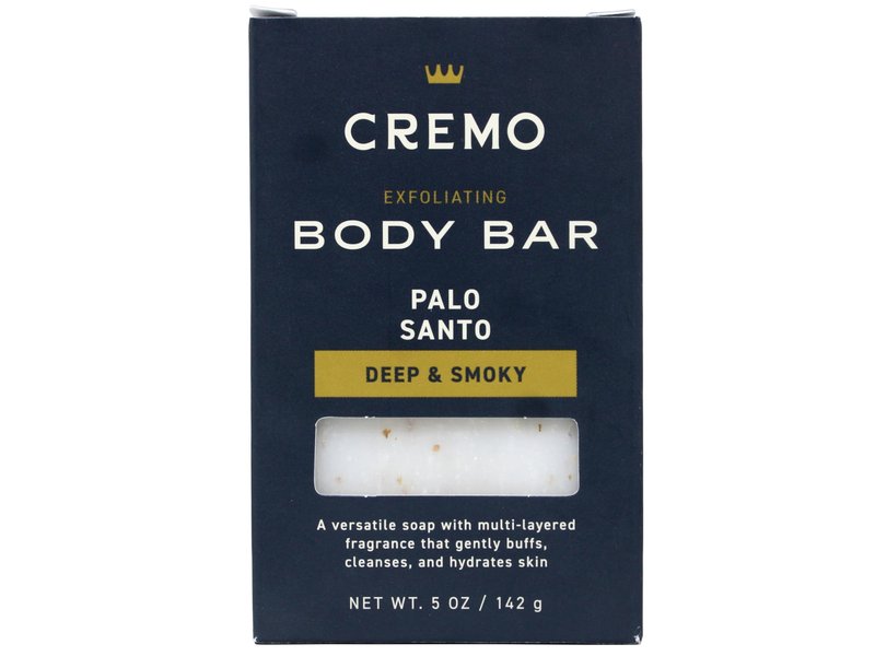 Cremo Exfoliating Body Bars Palo Santo (Reserve Collection) - A Combination of Lava Rock and Oat Kernel Gently Polishes While Shea Butter Leaves Your Skin Feeling Smooth and Healthy (Pack of 3)