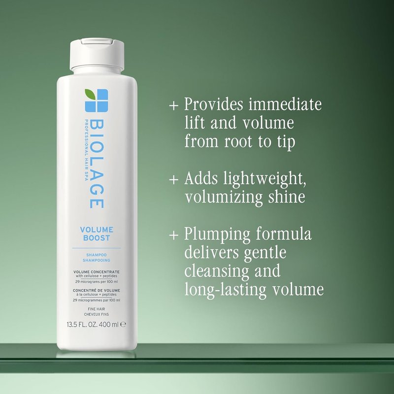 Biolage Volume Boost Shampoo for Fine Hair - Lightweight Volume, Root Lift & Shine | Vegan, Paraben-Free